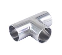 32mm O/D 304 Stainless Steel Weld Tee Connector Pipe Fitting