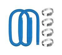 32mm Swimming Pool Hose, 2 PCS 32mm Swimming Pool Hose with 4 Clamps Compatible with In-tex 330/530/1000 Gallon Pool Pumps