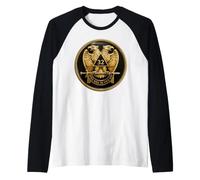32nd Degree Mason Aigle Franc-maçon à Double tête Manche Raglan