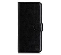 32nd Étui Portefeuille en Cuir PU Flip Coque pour Alcatel 3L (2020), Housse avec Fentes CB et Fermeture Magnétique - Noir
