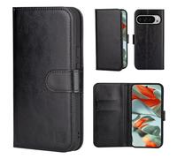 32nd Étui Portefeuille en Cuir PU Flip Coque pour Google Pixel 9 Pro XL, Housse avec Blocage RFID Fentes CB, Fermeture Magnétique et Fonction de Support - Noir