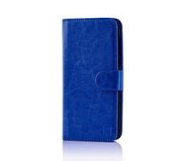 32nd Étui Portefeuille en Cuir PU Flip Coque pour Nokia 3 (2017), Housse avec Fentes CB et Fermeture Magnétique - Bleu Foncé