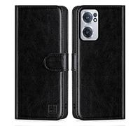 32nd Étui Portefeuille en Cuir PU Flip Coque pour OnePlus Nord CE 2, Housse avec Fentes CB et Fermeture Magnétique - Noir