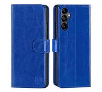 32nd Étui Portefeuille en Cuir PU Flip Coque pour Samsung Galaxy A34 (2023), Housse avec Blocage RFID Fentes CB, Fermeture Magnétique et Fonction de Support - Bleu Foncé