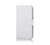 32nd Étui Portefeuille en Cuir PU Flip Coque pour Samsung Galaxy J5 (2015), Housse avec Fentes CB et Fermeture Magnétique - Blanc