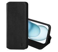 32nd Série Classique 2.0 - Étui Portefeuille en Cuir Véritable Coque pour Apple iPhone 15 Plus (6.7"), Housse avec Blocage RFID Fente CB, Fermeture Magnétique et Fonction de Support - Noir
