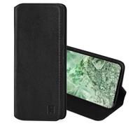 32nd Série Classique 2.0 - Étui Portefeuille en Cuir Véritable Coque pour Google Pixel 8A, Housse avec Blocage RFID Fente CB, Fermeture Magnétique et Fonction de Support - Noir