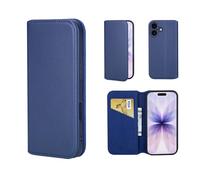 32nd Série Classique 2.0 - Étui Portefeuille en Cuir Véritable Coque pour iPhone 17 (6.3"), Housse avec Blocage RFID Fente CB, Fermeture Magnétique et Fonction de Support - Bleu Marine