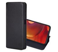 32nd Série Classique 2.0 - Étui Portefeuille en Cuir Véritable Coque pour Motorola Moto G15, Housse avec Blocage RFID Fente CB, Fermeture Magnétique et Fonction de Support - Noir