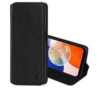 32nd Série Classique 2.0 - Étui Portefeuille en Cuir Véritable Coque pour Samsung Galaxy A14 (4G/5G) (2023), Housse avec Blocage RFID Fente CB, Fermeture Magnétique et Fonction de Support - Noir