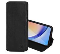 32nd Série Classique 2.0 - Étui Portefeuille en Cuir Véritable Coque pour Samsung Galaxy A35, Housse avec Blocage RFID Fente CB, Fermeture Magnétique et Fonction de Support - Noir