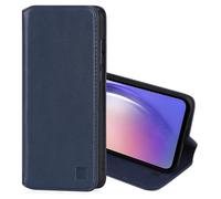 32nd Série Classique 2.0 - Étui Portefeuille en Cuir Véritable Coque pour Samsung Galaxy A55, Housse avec Blocage RFID Fente CB, Fermeture Magnétique et Fonction de Support - Bleu Marine