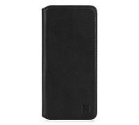 32nd Série Classique 2.0 - Étui Portefeuille en Cuir Véritable pour Samsung Galaxy A41 (2020), Housse Concevoir avec Fentes CB et Fermeture Magnétique Coque - Noir