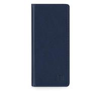 32nd Série Classique 2.0 - Étui Portefeuille en Cuir Véritable pour Sony Xperia 5 II (2020), Housse Concevoir avec Fentes CB et Fermeture Magnétique Coque - Bleu Marine