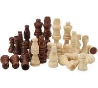 32Pcs Pièces D'Échecs,Pièces D'Échecs En Bois Uniquement Avec Feutre Pour Les Réunions De Famille Professionnelles Débutantes Pique-Nique Camping