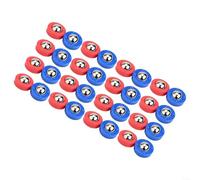32PCS Shuffleboard Pucks Red Blue Plastic Game Accessories | 32-piece set, 16 red and 16 blue, ideal for family game nights and parties