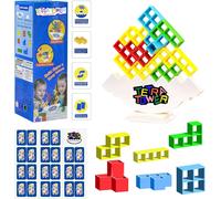 32PCS Tetra Tower, Blocs de Construction, Jeux Montessori, Jouets Empilables D'équilibre, Jeux pour Enfants, Équilibrant Les Jouets dempilage pour Garçons et Filles 3 Ans+