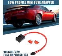 32V Bas Profile Mi-ni Fusible Adaptateur Trousse avec 2pcs 10A Lame Style Fusible