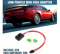 32V Bas Profile Mi-ni Fusible Adaptateur Trousse avec 2pcs 30A Lame Style Fusible