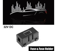 32V En ligne ANS Fusible Support avec Couvercle Boulonné Goujons Sans Fusible