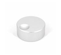 32x13mm Audio Speaker Volume Rotary Control 6mm Dia Potentiometer Knob Cap PAJPXPCD(Silver)