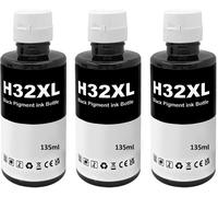32XL Encre Compatible avec HP 32 XL pour Smart Tank 315 319 455 515 516 530 555 558 559 570 655 670 790 5105 7005 7006 7305 7306 7605 415 419 Imprimante (3 Noir)
