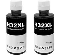 32XL Encre Compatible avec HP 32 XL pour Smart Tank 315 319 455 515 516 530 555 558 559 570 655 670 790 5105 7005 7006 7305 7306 7605 415 419 Imprimante (2 Noir)