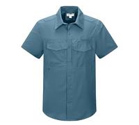 33,000ft Chemise d'extérieur à manches courtes pour homme - Séchage rapide - Pour le trekking, la randonnée, la pêche, le safari, le golf, bleu océan, XL