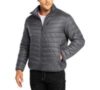 33,000ft Doudoune Légère Paquetable Compressible Homme, imperméable, Veste matelassée et chaude, Convient à la randonnée en plein air décontractée Gris M