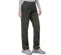 33,000ft Pantalon de randonnée pour femme - Imperméable - En softshell - Pour l'hiver - Doublure chaude - Pantalon de travail - Pantalon de snowboard - Pantalon de trekking, marron, 34W / 29L