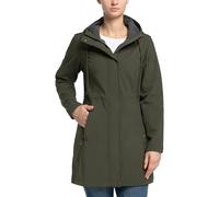33,000ft Veste de Softshell Longue légère et imperméable pour femme, À Capuche Veste de pluie, Veste fonctionnelle coupe-vent, Activites En Exterieur à pied Randonnée Marron Verdâtre 3XL
