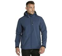 33,000ft Veste Softshell pour Hommes, D'hiver Manteau Chaude Coupe-vent Imperméable avec Chapeau Détachable pour la Randonnée, le Camping