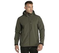 33,000ft Veste Softshell pour Hommes, D'hiver Manteau Chaude Coupe-vent Imperméable avec Chapeau Détachable pour la Randonnée, le Camping