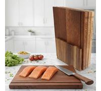 33×25,5×2 cm Set de 3 Planches à Découper en Forme de Livre avec Support, Planches à Découper en Bois Qui Ressemblent à des Livres pour Cuisine, Cadeau pour Amoureux des Livres et Cuisiniers Amateurs