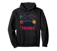 33 and Still Causing Trouble Cadeau d'anniversaire Humour Sweat à Capuche, Unisexe pour Adultes, Noir, XXL