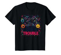 33 and Still Causing Trouble Cadeau d'anniversaire Humour T-Shirt, Enfant, Noir, 8 Ans