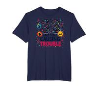 33 and Still Causing Trouble Cadeau d'anniversaire Humour T-Shirt, Homme Grandes Tailles, Bleu Marine, 4X Tall