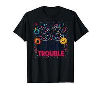 33 and Still Causing Trouble Cadeau d'anniversaire Humour T-Shirt, Homme, Noir, S