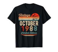33 Ans de 33e Anniversaire Vintage Octobre 1988 pour Homme et Femme T-Shirt