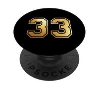 33 Correspondance Graphique des Sports d'équipe numéro Trente-Trois PopSockets PopGrip Adhésif