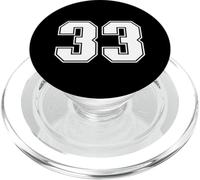 33 Correspondance Graphique des Sports d'équipe numéro Trente-Trois PopSockets PopGrip pour MagSafe