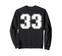 33 Correspondance Graphique des Sports d'équipe numéro Trente-Trois Sweatshirt