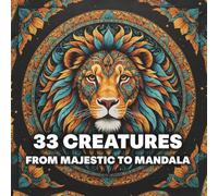 33 Creatures: From majestic to mandala: with Lions, Birds, Cats, Monkeys and Many Many More!