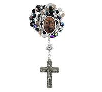 33 jours de dévotion pour les âmes sacrées dans la purgatoire | Grand l'Avent et dévotion du All Saint | Belles perles irisées | Instructions et informations incluses | Excellent cadeau catholique pour première communion et confirmation | Fabriqué en Italie