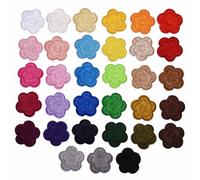 33 Multi-Coloured Plum Embroidery Patches, Embroidered Applique Stickers Sewing Patches And Badges Fabric Repair Patches For Children's Clothing Jeans, Jackets, Shoes, Backpacks, T-Shirts