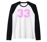 33 numéro Trente-Trois Sports Universitaire Fille Assortie Manche Raglan