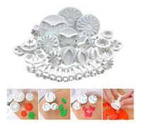 33 pièces de coupeur à plongeur pour gâteau et cookies au fondant outils décoration DIY sucre fleur feuille papillon cœur desserts cuisson cupcakes pâtisserie argile gravure