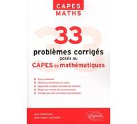 33 Problèmes Posés au Capes Mathématiques