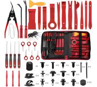 330 Pcs Outils De Démontage De Voiture, Auto Démontage De Garnitures Pour Panneau Outil Automobile De Suppression De Radio Garniture Intérieure Outils Avec Rivet Clips Plastique Tableau (Rouge)