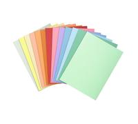[330002E] EXACOMPTA Paquet de 100 chemises SUPER 210g Teinte Assortie Pastel